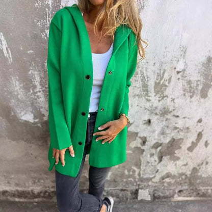 Casual Elegance Hooded Jacket – Lightweight & Trendy