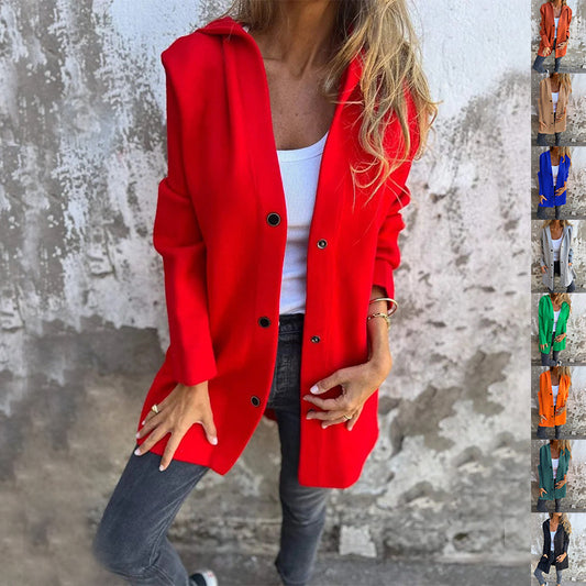 Casual Elegance Hooded Jacket – Lightweight & Trendy