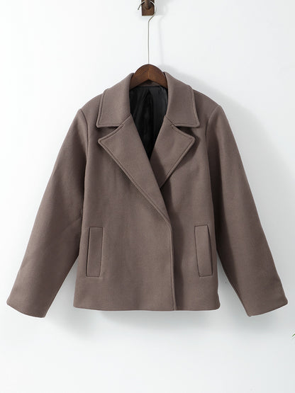 Luxury Lapel Wool Coat for Effortless Elegance